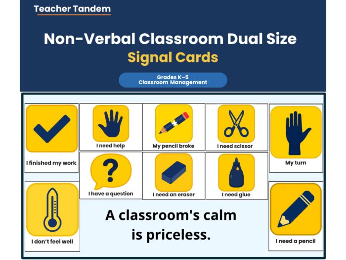 Non-verbal Communication Cards | KS1 KS2 | 34 Visual Help Cards