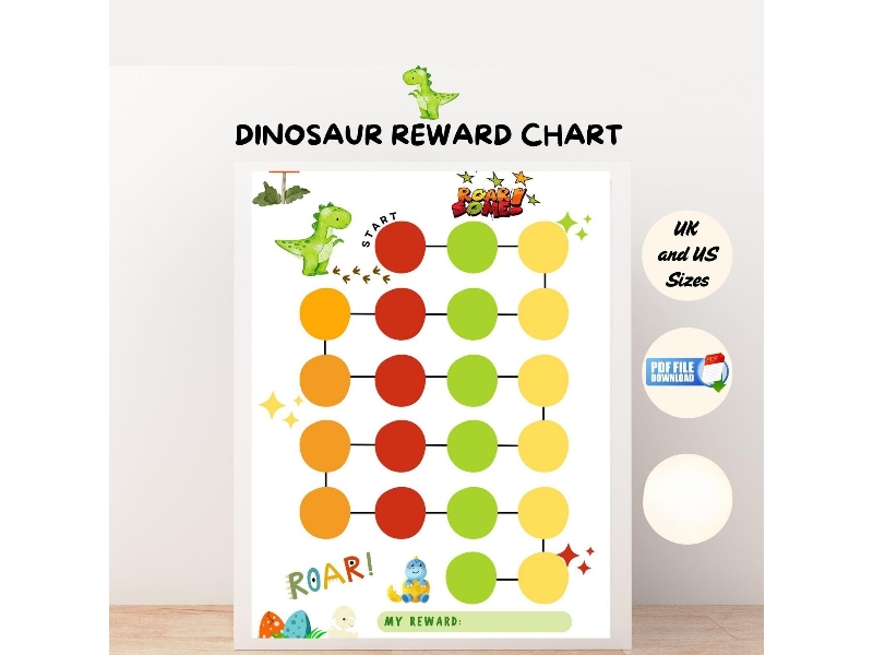 Dinosaur Reward Chart | Behaviour Chart | Positive Reinforcement | EYFS & Preschool