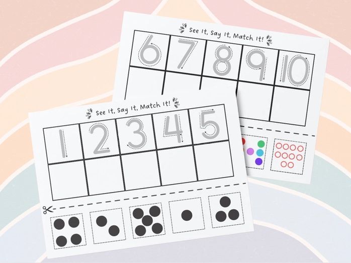 Maths - See It, Say It, Match It! 1-10
