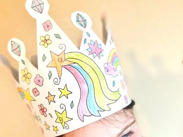 Colour In Crown Craft Activity
