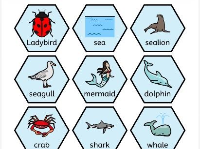 What the ladybird heard at the seaside by Julia Donaldson symbols