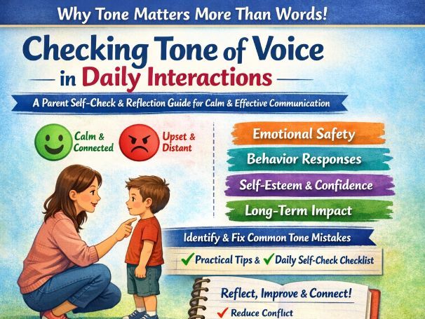 Checking Tone of Voice in Daily Interactions: A Parent Self-Check & Reflection G