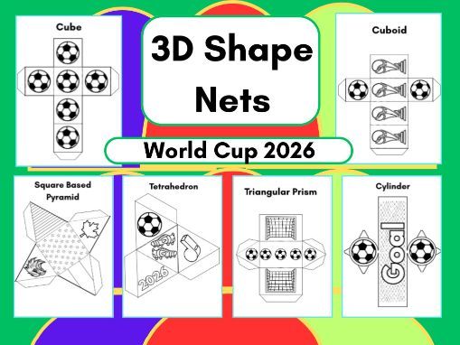 3D Shape Nets - World Cup Themed