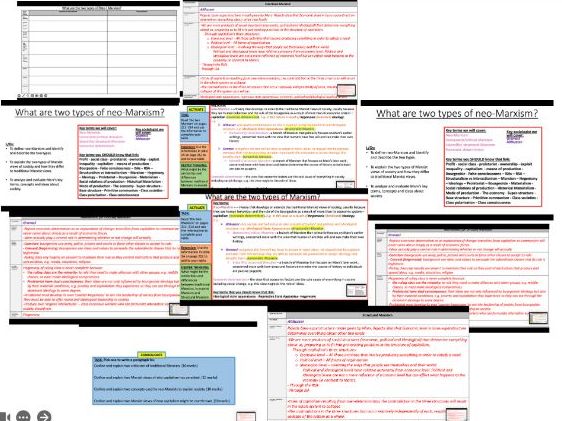 AQA A-level Sociology Theory and Methods: Theory - Two types of Marxism/ Neo-Marxism
