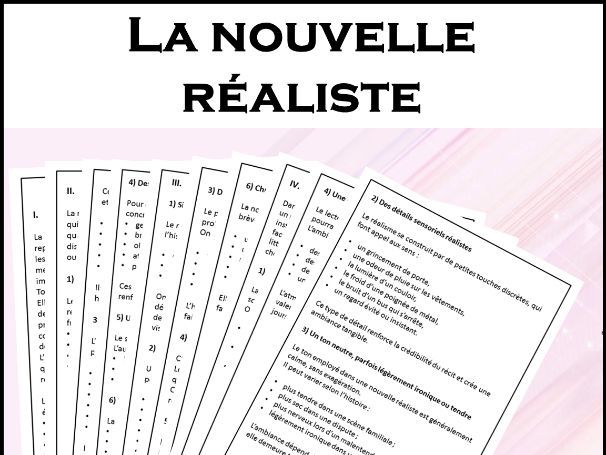 Nouvelle réaliste - caractéristiques et structure
