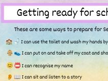 EYFS School Readiness parent handout