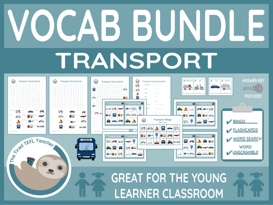 ESL Transport Vocabulary Bundle