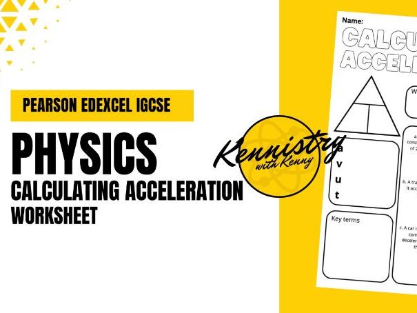 Calculating Acceleration Practice Worksheet