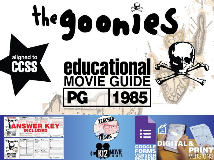 The Goonies Movie Guide | Questions | Worksheet | Google Form (PG