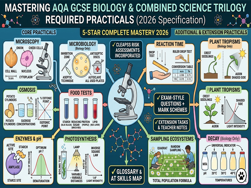 AQA GCSE Biology 10 Required Practicals Pack 2026