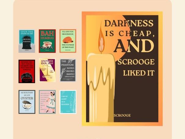 A Christmas Carol Quote Posters: GCSE English Literature Classroom Decor (PDF Download)