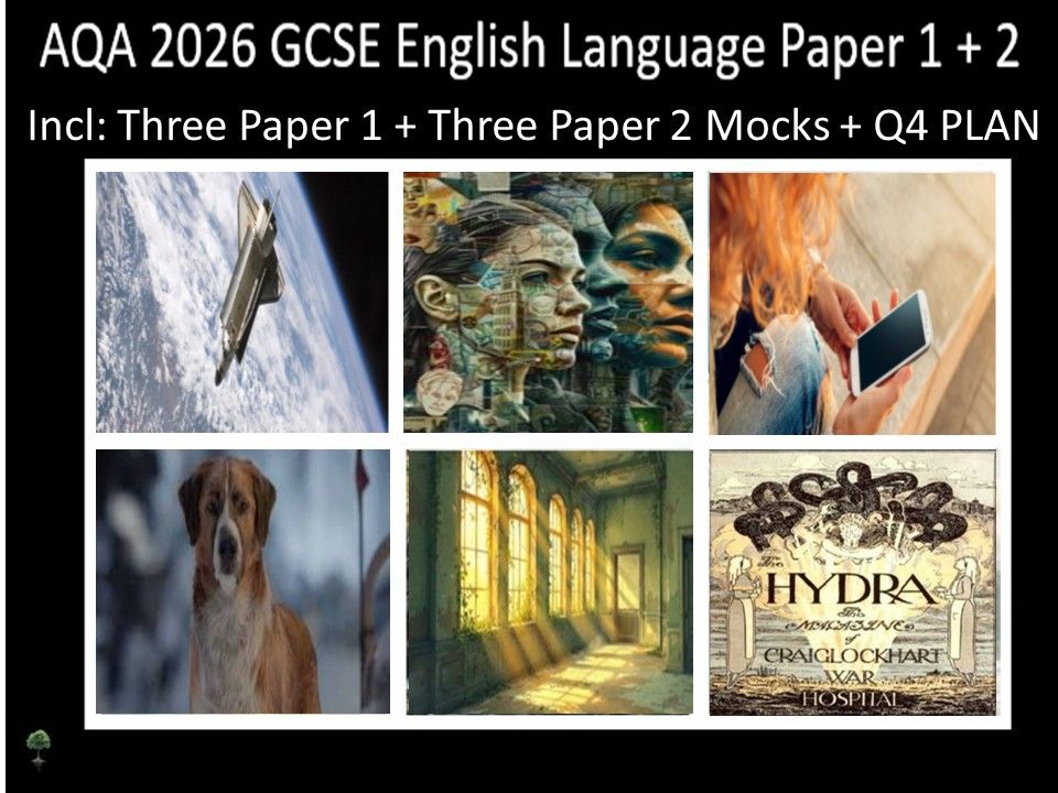 Six AQA 2026 GCSE English Language Paper 1 + 2 Mocks | Q4 Plan