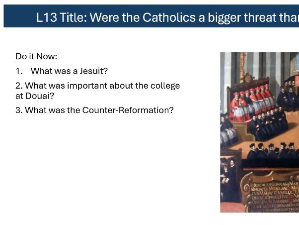 GCSE AQA History Elizabethan England, 1568-1603 3.3 - Catholic Plots