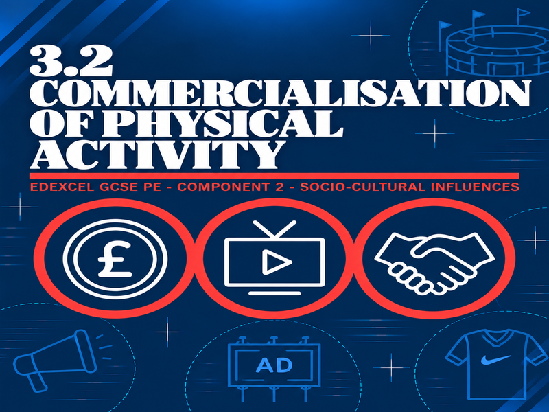Edexcel GCSE PE C2-3.2 Commercialisation of Physical Activity Lesson