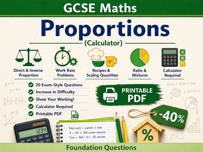 GCSE Proportions Word Problems Easy
