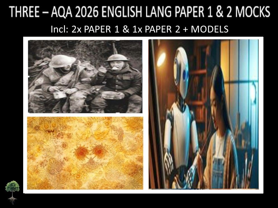 THREE - AQA PAPER 1 & 2 | 2026 FULL MOCKS | MODELS
