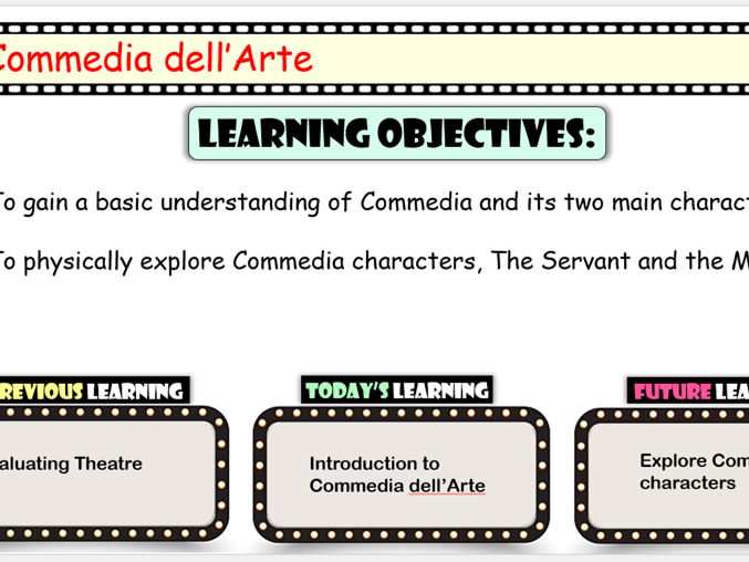 Commedia - 6 Lessons for KS3