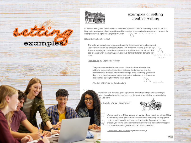 AQA and Edexcel Language GCSE: Creative Writing  - Setting Examples