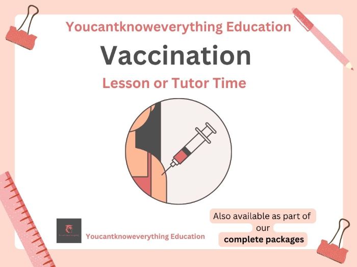 Vaccinations & Immunisation PSHE Lesson
