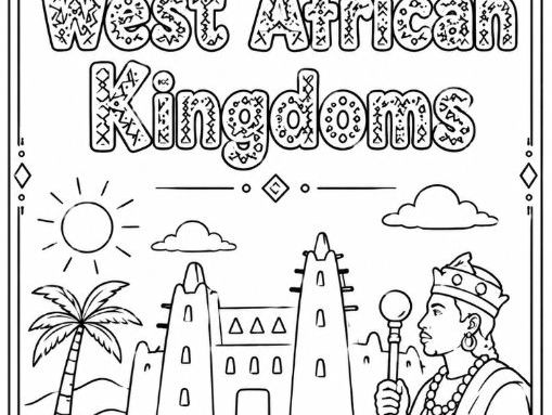 West African Kingdoms Colouring Page
