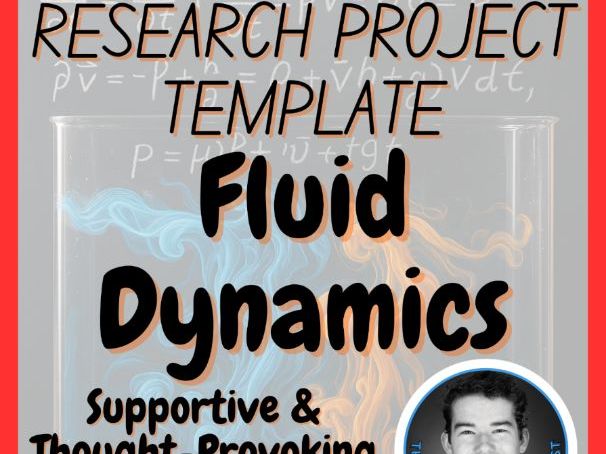 Fluid Dynamics | Physics Research Project Template | Digital + Print