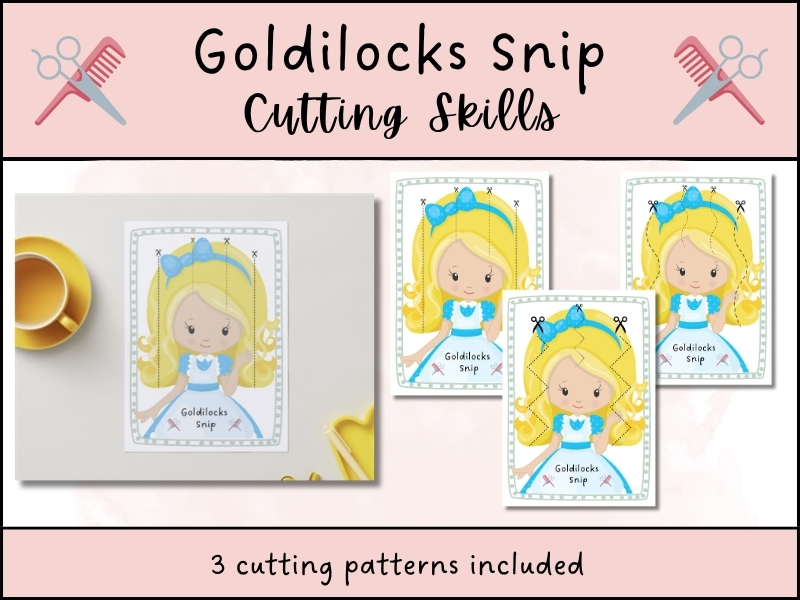 Goldilocks Cutting Skills Fine Motor Activity