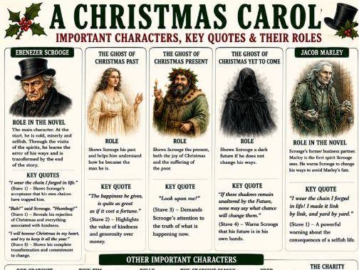 A Christmas Carol - Characters & Quotes