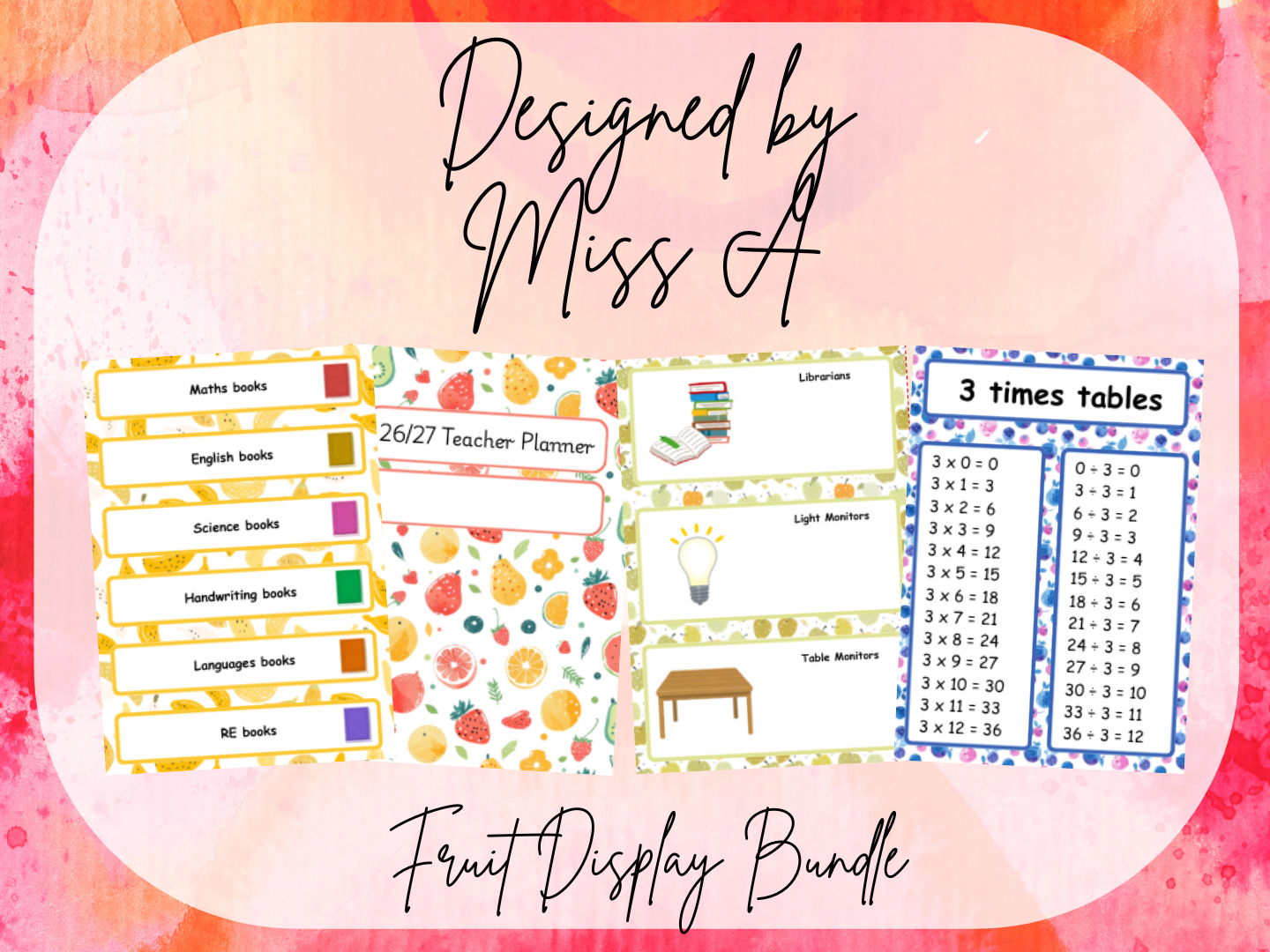 Fruit Themed Classroom Display Bundle