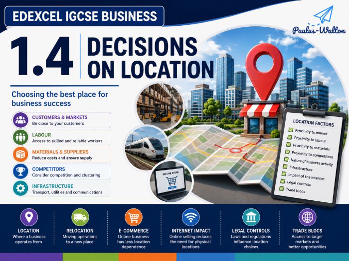 IGCSE Business 1.4 Decisions on Location