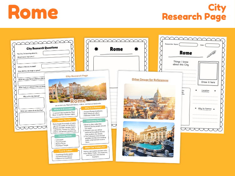 Rome City Research Project | Italy Geography & Famous Landmarks