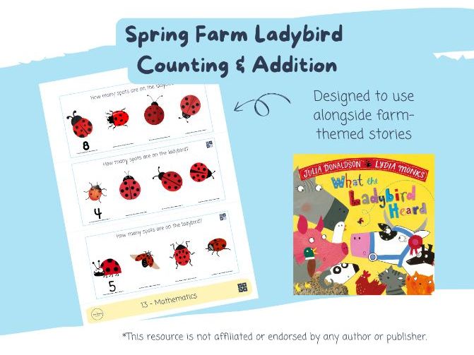 Spring Farm Ladybird Counting & Addition