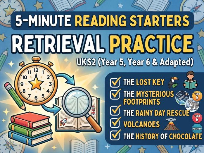 UKS2 5 minute Reading Starters 1 week (3)