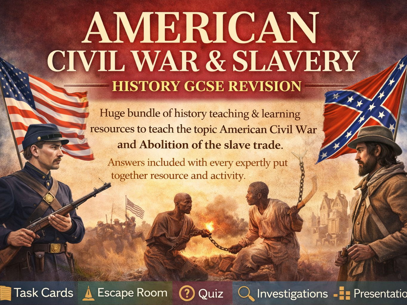 American Civil War & Slavery  - History GCSE Revision