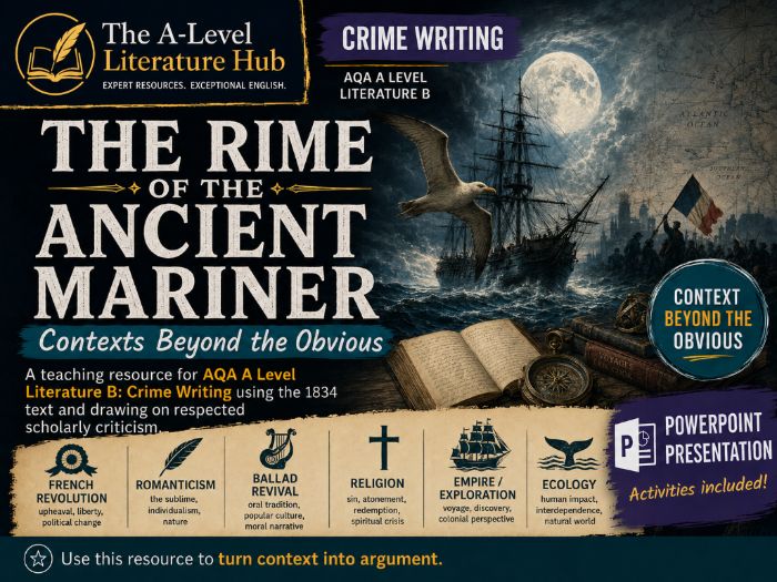 The Rime of the Ancient Mariner: Contexts Beyond the Obvious | AQA Crime Writing