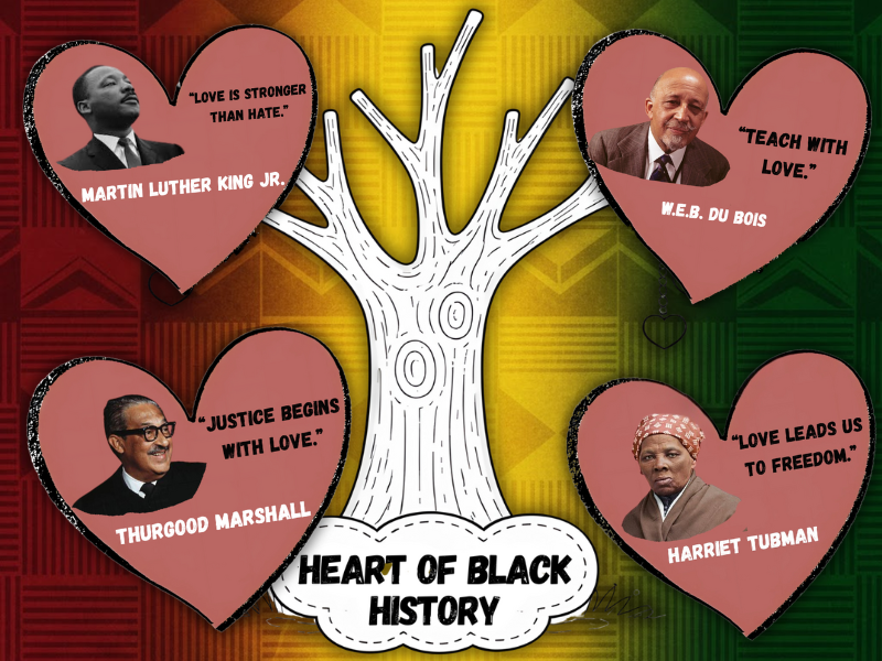 Heart of Black History Assembly & Display Pack | Valentine’s Day Love Quotes