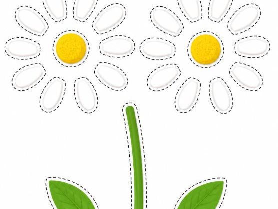 Cut and Stick Fine Motor Skills a Summer Daisy