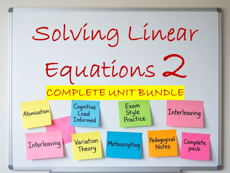 Solving Linear Equations - Unit 2 Bundle