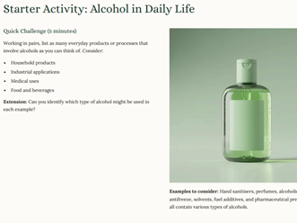 AS Level Chemistry - 16.1 Alcohol