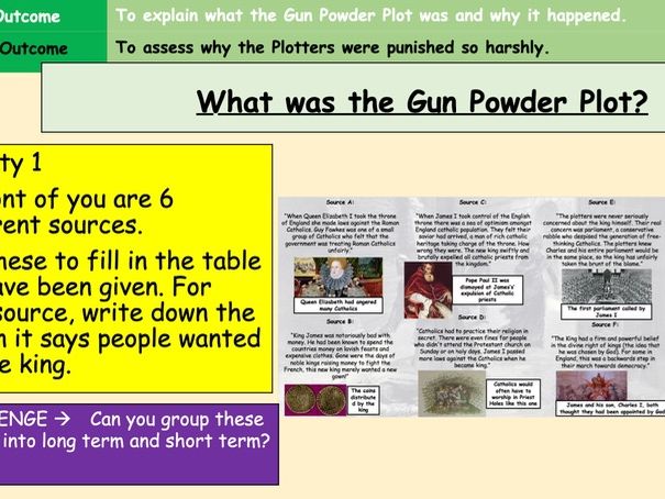 10. The Gun Powder Plot - The Tudors - KS3 History Lesson Plan