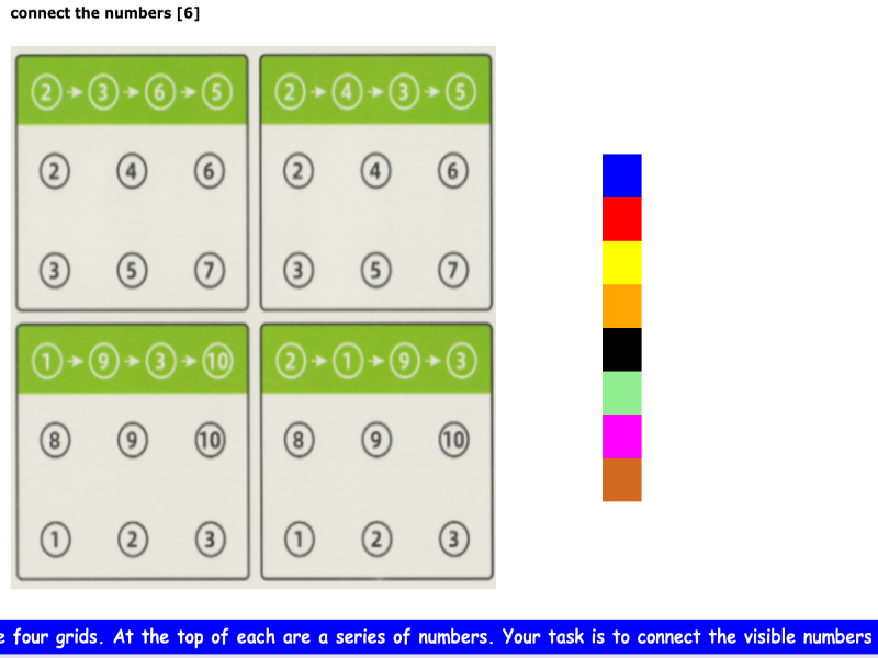 connect the numbers [6]