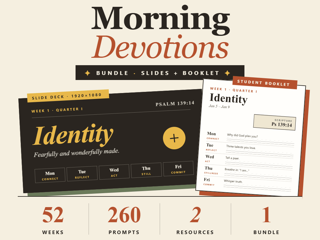 Catholic SEL Full Year Bundle | Morning Meeting Slides & Student Journal