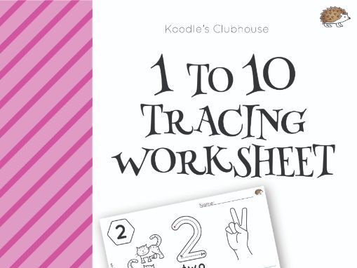 1 to 10 tracing worksheet
