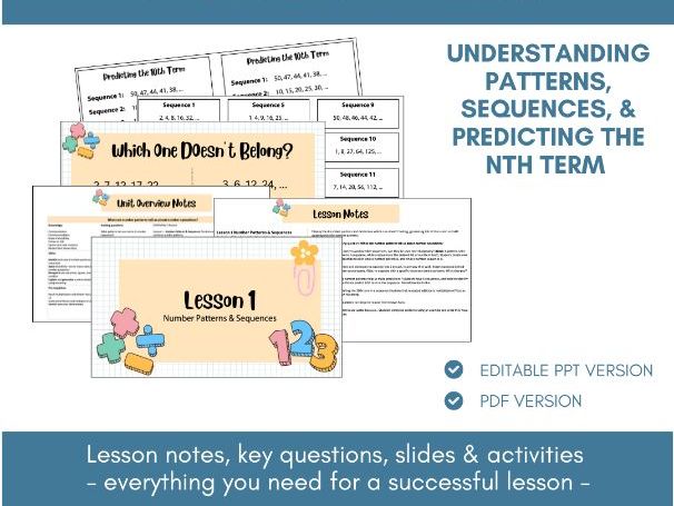 Number Patterns & Sequences | Lesson Notes, Slides & Activities | Year 6