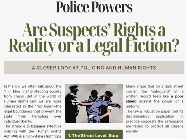 A Level Law Human Rights - The Handcuffs of PACE