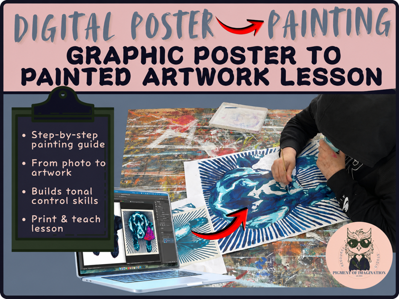Shepard Fairey Style Painting Lesson | KS4