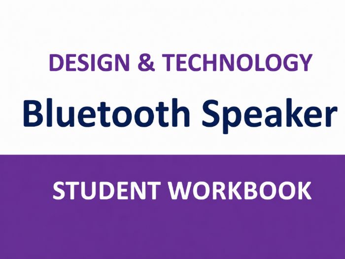 Bluetooth Speaker Project Workbook