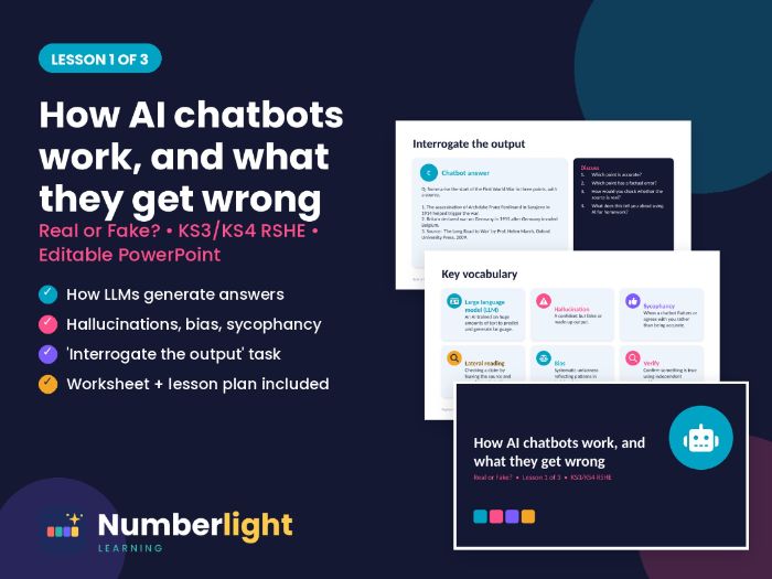 How AI Chatbots Work (and What They Get Wrong) – KS3/KS4 RSHE Lesson