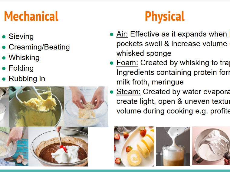 Food Prep & Nutrition: Raising Agents