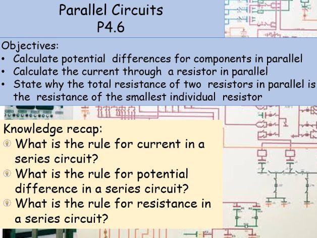 AQA Topic P4.6 Parallel Circuits GCSE Physics 4.2.2