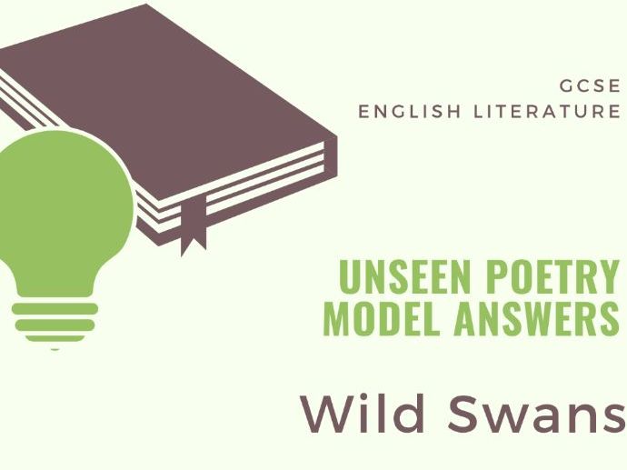 Model Answer: Unseen Poetry - The Wild Swans